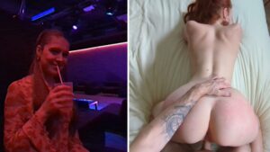 Tittering on the guy's dick I met in the disco, he catch me very hard